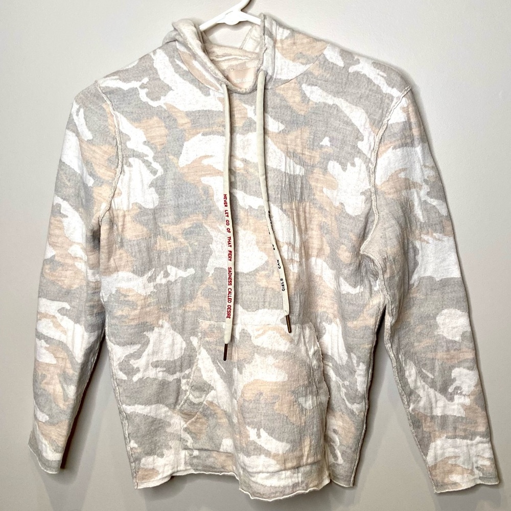 Zadig & Voltaire NEA CWV Camouflage Hoodie with Drawstrings, size M/L
